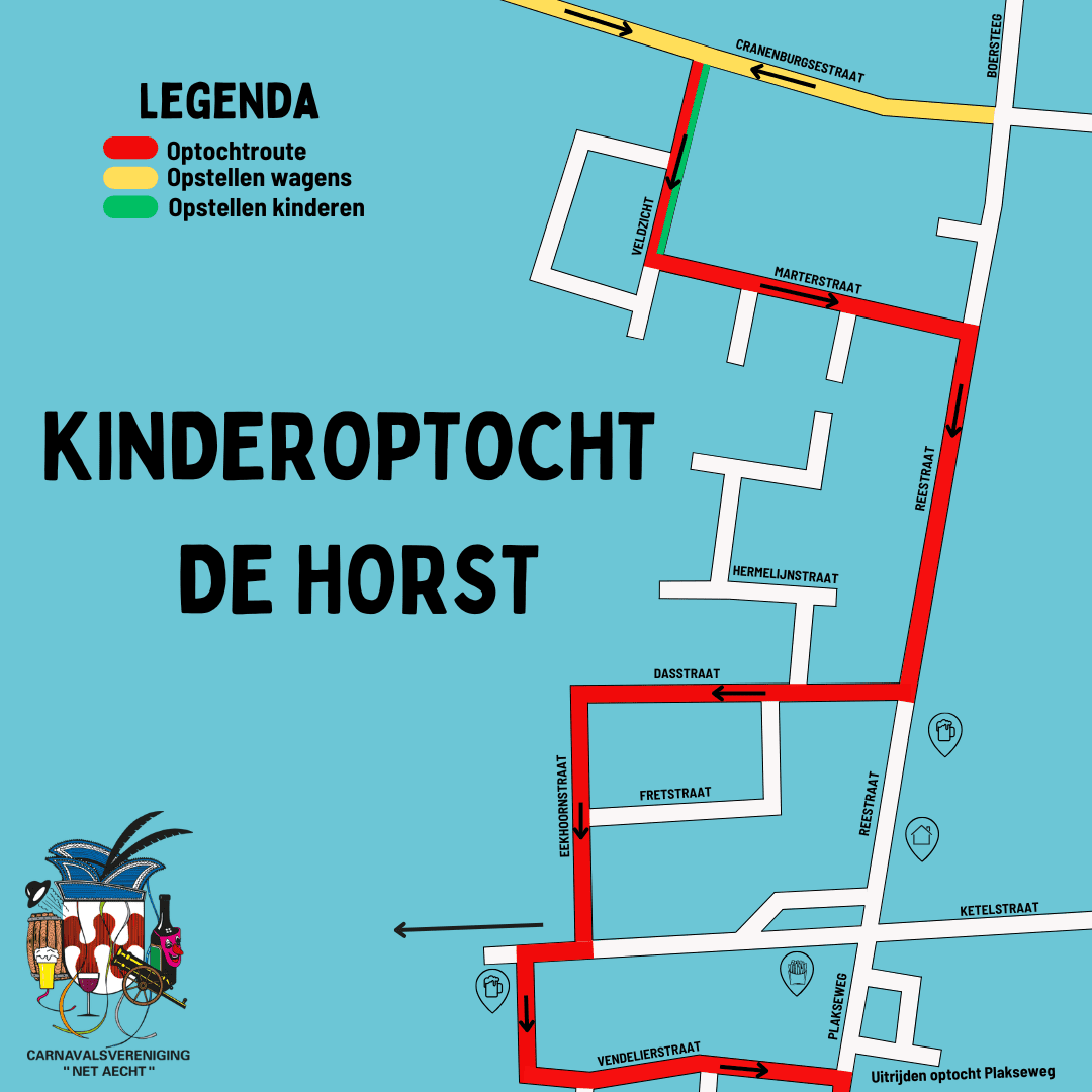 plattegrond kinderoptocht de horst 2026 NA